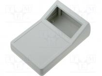 Enclosure  desktop, X 97mm, Y 152mm, Z 54mm, ABS, grey, screwed