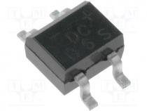 Bridge rectifier, 600V, 0.5A, DB-1MS