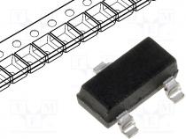 Transistor  P-MOSFET, unipolar, -20V, -2A, 400mW, SOT23