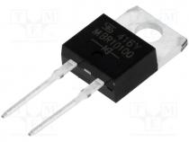 Diode  Schottky rectifying, 100V, 10A, 1.14....1.39mm, TO220
