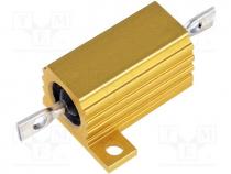 Resistor  wire-wound, with heatsink, screwed, 3.3k, 15W, 5%