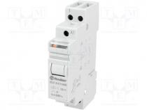 Relay  installation, bistable, SPST-NO, Ucoil 12VDC, Mounting  DIN