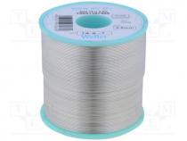 Solder, Sn99,3Cu0,7, wire, 0.8mm, 500g, Flux  No Clean, 3.5%