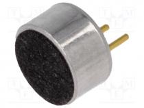 Microphone, Body dim  Ø6x3.5mm, 2.2k, 0.5mA, 1÷10V, 50÷16000Hz