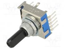 Switch  rotary, 3-position, 0.3A/16VDC, Poles number 1, 30°