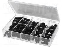 Kit  grommets and strain reliefs, -30....60C, Mat  PVC