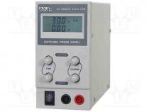 Pwr sup.unit  laboratory, Channels 1, 0÷30VDC, 0÷5A, Plug  EU