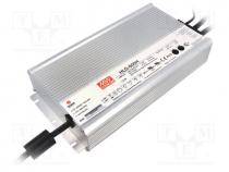 Pwr sup.unit  switched-mode, LED, 600.6W, 42VDC, 35.7....44.1VDC