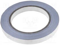 Tape  electrically conductive, W 12mm, L 33m, D 0.078mm, 6%