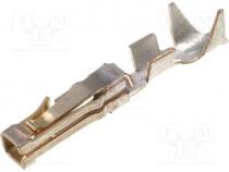 Contact, female, 30....22AWG, DUBOX, gold plated, crimped, in bulk