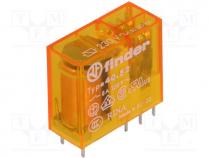 Relay  electromagnetic, DPDT, Ucoil 230VAC, 8A/250VAC, 8A/30VDC