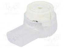Splice terminal  quick splice, IDC, Colour  white, 19....26AWG