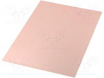 Laminate, FR4, 1.2mm, L 297mm, W 210mm, Coating  copper