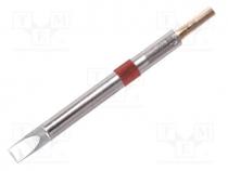Tip, chisel, 5mm, 420....475C, for TMT-2000S-KM station