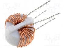 Inductor  wire, THT, 0.6mH, 2A, 50mΩ, -25÷120°C, 250V
