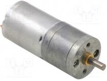 Motor  DC, with gearbox, 6VDC, HP, 75 1, 130rpm, max.920mNm, 6A