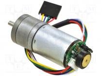 Motor  DC, with gearbox, 6VDC, HP, 75 1, 130rpm, max.920mNm, 6A