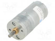 Motor  DC, with gearbox, 6VDC, LP, 20.4 1, 290rpm, max.233mNm, 2.4A