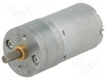 Motor  DC, with gearbox, 12VDC, HP, 9.7 1, dbl.sided shaft  no, 5.6A