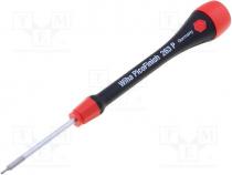 Screwdriver, Allen, 0,9mm, Blade length 40mm, Overall len 134mm