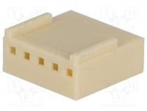 Plug, wire-board, female, PIN 5, w/o terminals, 2.54mm, for cable