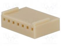 Plug, wire-board, female, PIN 7, w/o terminals, 2.54mm, for cable