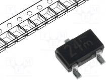 Transistor  NPN, bipolar, BRT, 50V, 100mA, 230mW, SC59