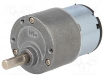 Motor  DC, with gearbox, 3÷12VDC, 3000 1, 1rpm, max.21.15Nm, 500mA