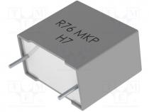 Capacitor  polypropylene, 100nF, 27.5mm, 5%, 32x14x28mm, 2.3kV/s