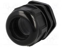 Cable gland, PG36, IP68, Mat  polyamide, black, UL94V-2, Gasket  NBR