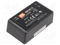 Pwr sup.unit  switched-mode, modular, 30W, 12VDC, 2.5A, 85....264VAC