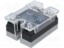 Relay  solid state, Ucntrl 3....32VDC, 25A, 5....120VDC, Series  ASR