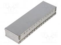 Enclosure  shielding, X 50mm, Y 161mm, Z 26mm, steel