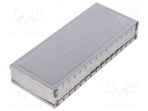 Enclosure  shielding, X 68mm, Y 161mm, Z 27mm, steel