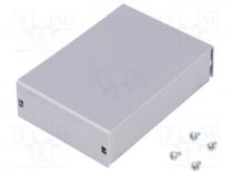 Enclosure  multipurpose, X 72mm, Y 103mm, Z 28mm, AL BOX, grey