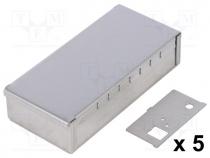 Enclosure  shielding, X 50mm, Y 106mm, Z 26mm, with compartment