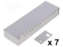 Enclosure  shielding, X 50mm, Y 161mm, Z 26mm, with compartment