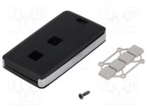 Enclosure  for remote controller, X 39mm, Y 71mm, Z 11mm, black