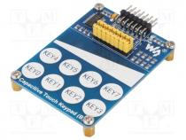 Sensor  touch, 2.4....5.5VDC, Interface  GPIO, I2C, Channels 16