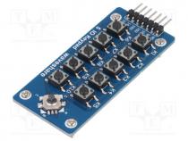 Sensor  touch, Interface  GPIO, Channels 15, switch