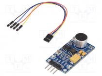 Sensor  sound, IC  LM386, Interface  analog, Range 50....20kHz