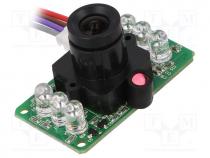 Sensor  camera, 3.3÷5VDC, Interface  TTL, 80÷100mA