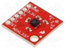 Sensor  accelerometer, 1.8÷3.6VDC, IC  ADXL337, Kit  module, 3g