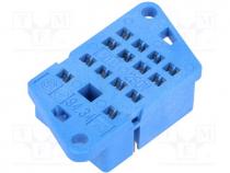 Socket, PIN 14, 10A, 250VAC, Mounting  on panel, -40÷70C