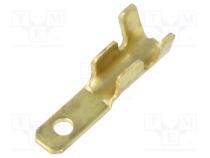 Terminal  flat, 2.8mm, 0.5mm, male, 0.3....1mm2, crimped, for cable