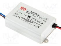 Pwr sup.unit  switched-mode, LED, 25.2W, 12VDC, 2.1A, 90÷264VAC