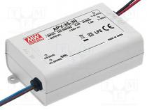 Pwr sup.unit  switched-mode, LED, 25W, 5VDC, 5A, 90÷264VAC, IP42