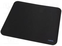 Mouse pad, black, 250x220x3mm