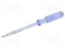 Tester  voltage indicator, 100....250V, Blade length 100mm
