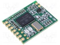Module  RF, FM transceiver, FSK, UART, -117dBm, 2.4....3.6VDC, 869MHz